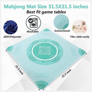 Wintogo 31.5 Inch Anti-Slip Mahjong Table Mat Noise Reduction American Board <b>Cover</b> <b>for</b> Poker Card <b>Tile</b> Games Ages 12 Months+ - Product Image 1