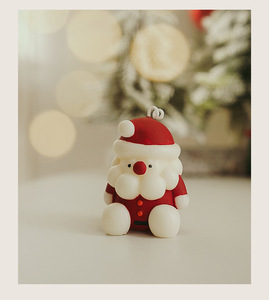 Set Regalo di Candele Artigianali in <span class=keywords><strong>Soia</strong></span> con Design Babbo Natale, Aromaterapia per Natale e Ringraziamento, Vendita all'Ingrosso - Product Image 5