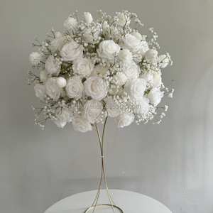 Centros de Mesa de Seda Rosa al por Mayor para Bodas, Arreglos Florales, Bola de Flores para Mesa, Flores Artificiales - Product Image 3