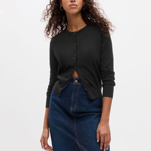 <span class=keywords><strong>Cardigan</strong></span> lavorato a maglia all'ingrosso <span class=keywords><strong>Cardigan</strong></span> con scollo a V da <span class=keywords><strong>donna</strong></span> in <span class=keywords><strong>cotone</strong></span> con bottone - Product Image 3