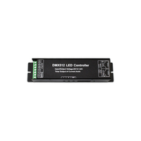 Directo de fábrica 12V 24V 4A Pantalla digital 4 canales RGBW DMX512 controlador para tira Led RGBW