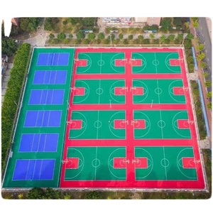 Baldosas de suelo entrelazadas modulares de 30,5 cm para cancha de baloncesto, cancha de tenis, jardín de infantes - Product Image 5