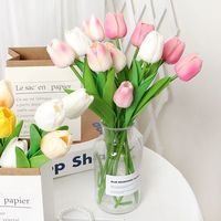 Offre Spéciale : Décoration Florale Artificielle pour Mariage, Hôtel, Maison, Centre de Table Photographique - Mini Tulipe en PU