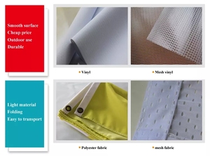 Pancarta Publicitaria de Tela de Malla Resistente al Viento y a los Rayos UV <span class=keywords><strong>para</strong></span> Exteriores, Impresa con Transferencia de Calor en Poliéster Personalizado <span class=keywords><strong>para</strong></span> Fútbol - Product Image 2