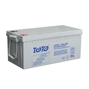 Toyo 12V 100AH 150AH 200AH 250AH MF cuộc sống lâu dài chu kỳ sâu năng lượng mặt trời lưu trữ năng lượng chì axit gel silicon Pin