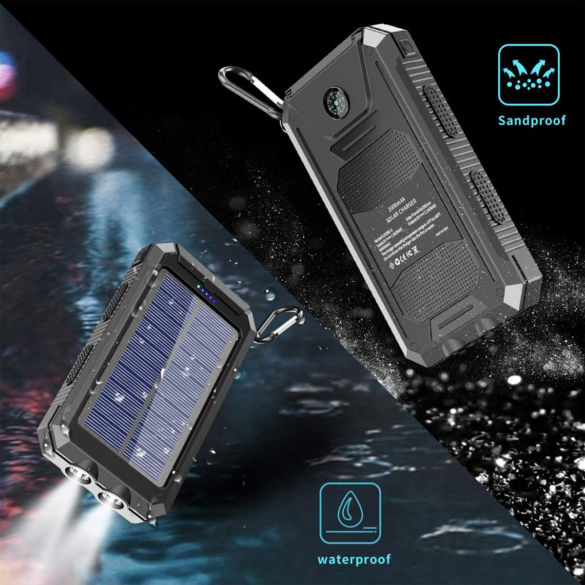 H5fcdad49edf54ac9a901634c3baa9beaK - Solcelle powerbank 15.000mah