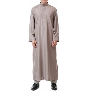 ثوب رجالي إسلامي عصري بتصميم جديد عالي الجودة على الطراز القطري، جلباب للربيع بيع مباشر من المصنع - Product Image 2