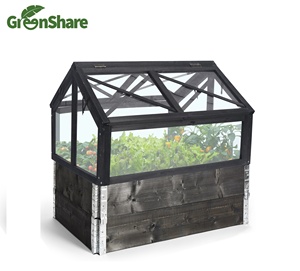 Portable Small Mini balcony Garden Wooden Greenhouse Warmhouse with transparent plastic board glass looking NEW 2020