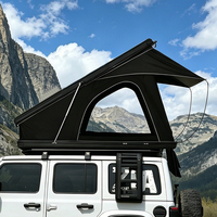 Tente de toit rigide triangulaire en aluminium imperméable pour camping en plein air, SUV 4x4, toutes saisons