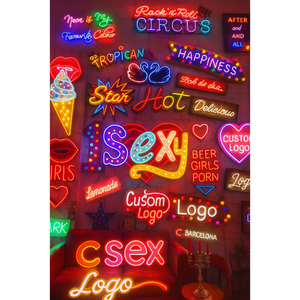 Koncept Lumi <span class=keywords><strong>Re</strong></span> Led Özelleştirilmiş Led Işıklar Vintage Neon Park Alanı Neon Işıkları Yatak Odası İşletme Tabelaları Şirket İndirimi - Product Image 3