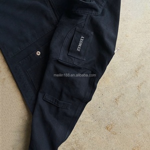 <b>Custom</b> <b>Denim</b> <b>Jacket</b> Heavyweight Oversized Multi-pocket Workwear <b>Jackets</b> 100% Cotton Blank <b>Denim</b> <b>Jacket</b> Design Manufacturer - Product Image 3