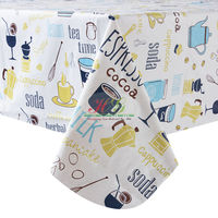 Nappe personnalisée en PVC imperméable et résistante à l'huile, couvertures de table carrées
