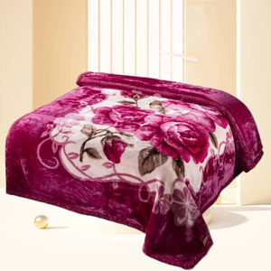 Venta Caliente Barato King Size Flor Visón Invierno Sublimación Manta, Fabricantes Throw Bed Manta Impreso - Product Image 4