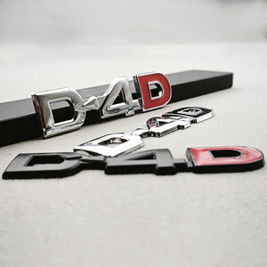 Emblema 3D in Metallo Cromato D4D, Lettere Badge Adesive per Auto <span class=keywords><strong>Toyota</strong></span> Camry Highlander Yaris Corolla <span class=keywords><strong>Avensis</strong></span> Hilux Accessori - Product Image 4