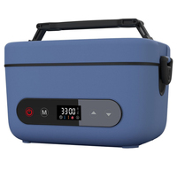 Boîtes à lunch électriques chauffantes automatiques portables intelligentes avec minuterie, batterie rechargeable, chauffage 5 faces, contrôle numérique, pour la maison et l'extérieur