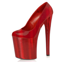 Nouvelles chaussures à talons aiguilles super hauts de 20 cm avec plateforme, idéales pour défilés, danse sur barre et spectacles, modèle T-stage, pour femmes, à bouche peu profonde