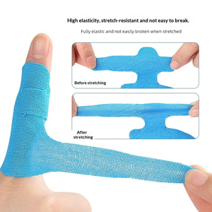 Fita Cinesiológica Esportiva Pré-Cortada Elástica para Polegar e Dedos, com Design de Dois Dedos, Suporte Fixo para Tornozelo e Antiatrito - Product Image 3