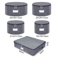 Boîte de rangement ronde à coque dure, support de tasse, protection de la plaque de cuisine, organisateur de rangement de la vaisselle