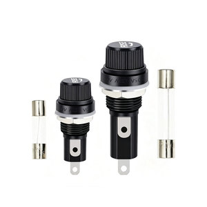 5*20mm 6*<b>30mm</b> 250V Glass Fuse Holders 5x20 6x30 Insurance Tube <b>Socket</b> Fuse Holder For Insurance Panel Mount Fuse Holder - Product Image 1