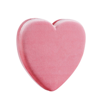 Boîte à bijoux en velours rose de luxe avec logo personnalisé, design haut de gamme, forme de cœur, éclairage LED, boîte à bijoux, collier pendentif, boîte cadeau