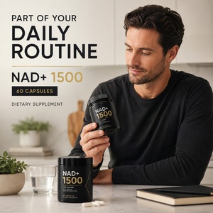Complément alimentaire NAD+ Premium pour adultes, capsule antioxydante active 1000mg 1500mg NAD+ Nicotidamide Resvératrol Vitamine C sans produits laitiers - Product Image 5