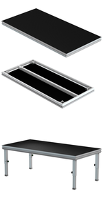 Ngoài trời di động hợp kim nhôm di động sân khấu bằng gỗ với 4 chân bền, nền tảng sân khấu rẻ tiền, hoạt động sân khấu trong nhà - Product Image 2