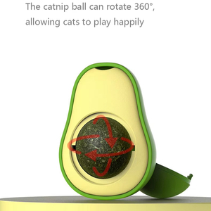 Bolas de juguete duraderas para gatos con hierba gatera, juguetes interactivos con forma de aguacate para gatitos, juguetes para masticar con dientes limpios, suministros para mascotas al por mayor/ - Product Image 3