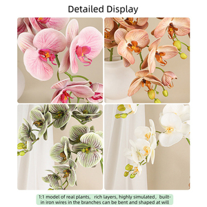 76cm/29.9 inci penjualan terbaik <span class=keywords><strong>Phalaenopsis</strong></span> buatan untuk latar belakang pernikahan & dekorasi pesta, pusat meja restoran Hotel - Product Image 3