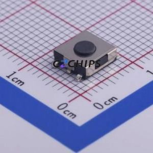 STP-1125 Tactile Switch SMD,6.2x6.2mm Switch Single Pole Single Throw Round Button 1.6N Vertical Mount - Product Image 1