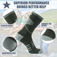 Chaussettes de randonnée, de pêche, de camping, de sport de plein air respirantes unisexes en maille tricotée imperméable de haute qualité OEM