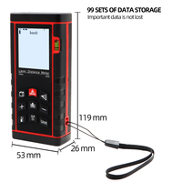 Télémètre laser numérique portatif 100 m avec mesure du volume et indication d'angle