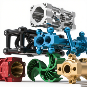 Tùy chỉnh CNC gia công nhôm đồng thau cơ khí trường hợp bàn phím với Mũ chính vật liệu thép không gỉ khả năng dây EDM loại - Product Image 1