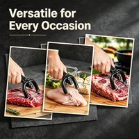 Coupe-graisse manuel pour viande, outil de dégraissage de la viande de boeuf avec design tête de taureau, poignée ergonomique, accessoires de cuisine et barbecue portables