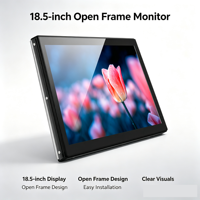 Moniteur industriel tactile capacitif à cadre ouvert Bestview 18,5'' IPS LCD HD pour usage professionnel USB DVI pour kiosque en libre-service