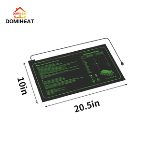 แผ่นทำความร้อนสำหรับเพาะเมล็ด DOMIHEAT ขนาด 10x20.5 นิ้ว แผ่นให้ความร้อนสำหรับการเจริญเติบโตของพืช สำหรับทำสวนในร่ม อุปกรณ์สำหรับเรือนกระจก - Product Image 1