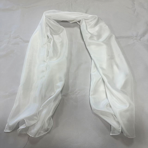8 Momme Pure <span class=keywords><strong>Soie</strong></span> Habotai Écharpe 100% <span class=keywords><strong>Soie</strong></span> 90*90cm Ourlet Roulé à la Machine Blanc Naturel pour Tie Dye Craft - Product Image 5