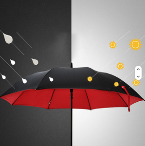Parapluie de <span class=keywords><strong>golf</strong></span> droit de 30 pouces avec tissu pongé, double couche durable, ouverture automatique, grand pare-soleil - Product Image 4