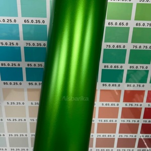 Matte Chrome Ngọn Lửa Màu Xanh Lá Cây Xe Bọc Vinyl Bong Bóng Không Khí Miễn Phí Tự Dính Xe Chống Xước Không Thấm Nước Tự Động Cơ Thể Gói Phim - Product Image 5