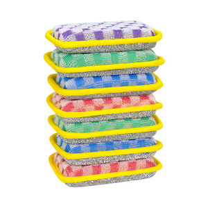 Éponge en cellulose robuste avec couche en microfibre douce, éponge de nettoyage multi-usages pour la cuisine <span class=keywords><strong>et</strong></span> le ménage - Product Image 4