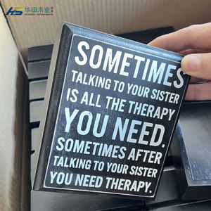 Letrero de caja de madera Art Deco móvil de resorte impreso personalizado con lo lejos que has llegado para la decoración del hogar - Product Image 3