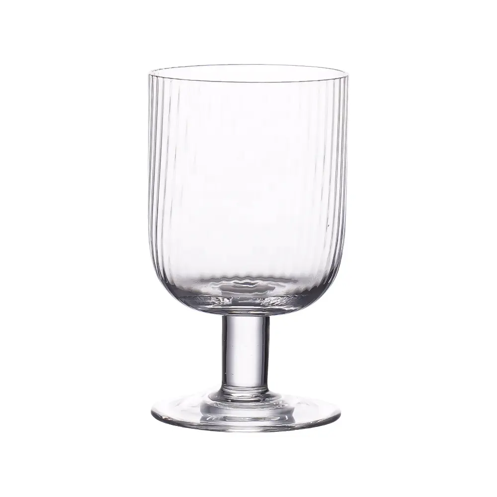 Weinglas waren Hersteller Handmade Clear High Stem gerippt Riedel Rotwein glas 4er-Set