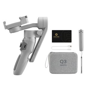 Zhiyun Smooth <span class=keywords><strong>Q3</strong></span> <span class=keywords><strong>Combo</strong></span> Gimbal Teléfono portátil Gimbal 3-Axis Phone Gimbal con luz de relleno Seguimiento automático para Smartphone iPhone - Product Image 2