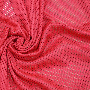 Tela de Malla Elástica 100% Poliéster con Bordado Jacquard de Ojo de Pájaro <span class=keywords><strong>para</strong></span> <span class=keywords><strong>Camisetas</strong></span> Deportivas de Niñas - Product Image 1