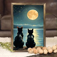 Toile d'art encadrée en bois 20x30cm Fun Dip