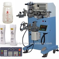 Chine machine de sérigraphie semi-automatique 1 couleur plate ronde ovale en plastique bouteille gobelet en papier pour bouteille en plastique