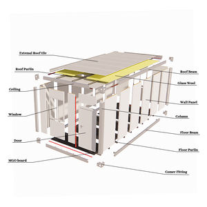 CE 20 pieds Mini-maison mobile préfabriquée en acier pour extérieur, aspect bois, style contemporain, luxe, pour hôtel, conteneur économique - Product Image 3