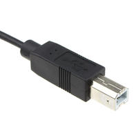 Kabel Printer USB 2.0 Tipe C ke Tipe B 480Mbps 3A 60W Hitam 3m