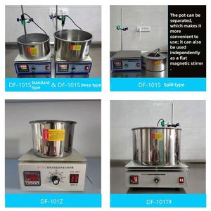 Bain-marie magnétique de laboratoire à température constante avec affichage numérique et chauffage électrique pour la collecte de chaleur, mélangeur magnétique, bain-marie à eau, bain-marie à huile - Product Image 4