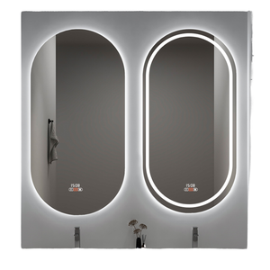 Hot Selling MoreIn Luxury Modern LED Smart <b>Mirror</b> for Villa and Hotel Bathroom Oval Shape <b>Silver</b> Material - Product Image 1