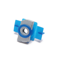 Écrous de canal à truites magnétiques, fixation solaire, en Zinc, Combo écrou de lavage, avec aile en plastique